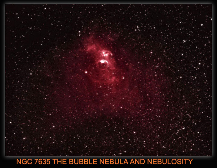 CELESCOPE / Photos / NGC 7635 THE BUBBLE NEBULA AND NEBULOSITY